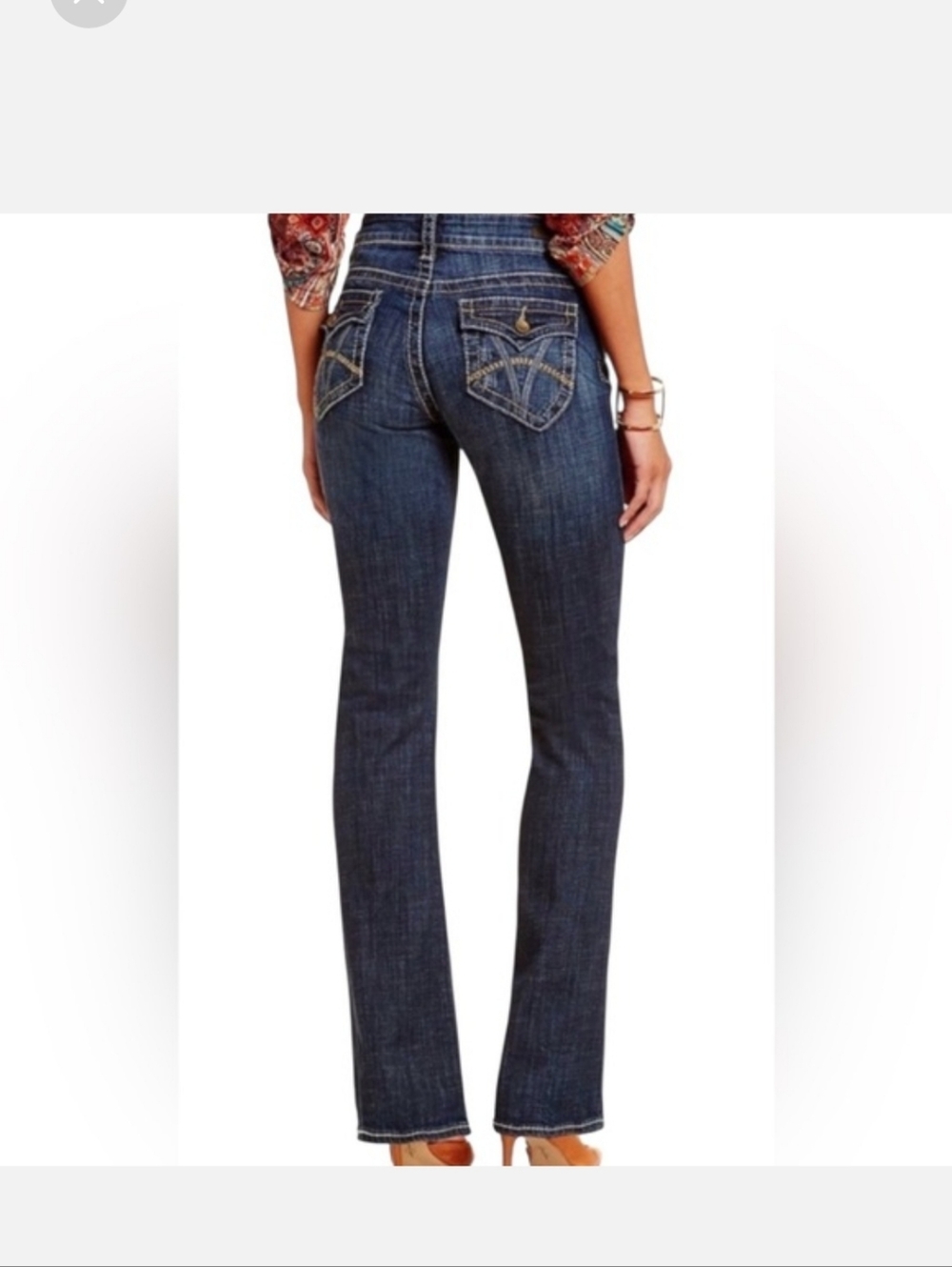 Kut From The Kloth Dark Wash Bootcut Women’s Jeans - Classic Back Pocket Detail